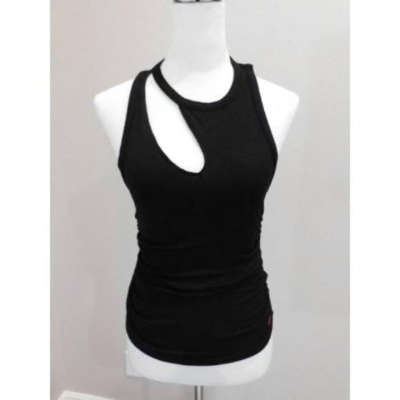 n: philanthropy Marlin Ribbed Tank in Black cat Size SMALL - Picture 2 of 7